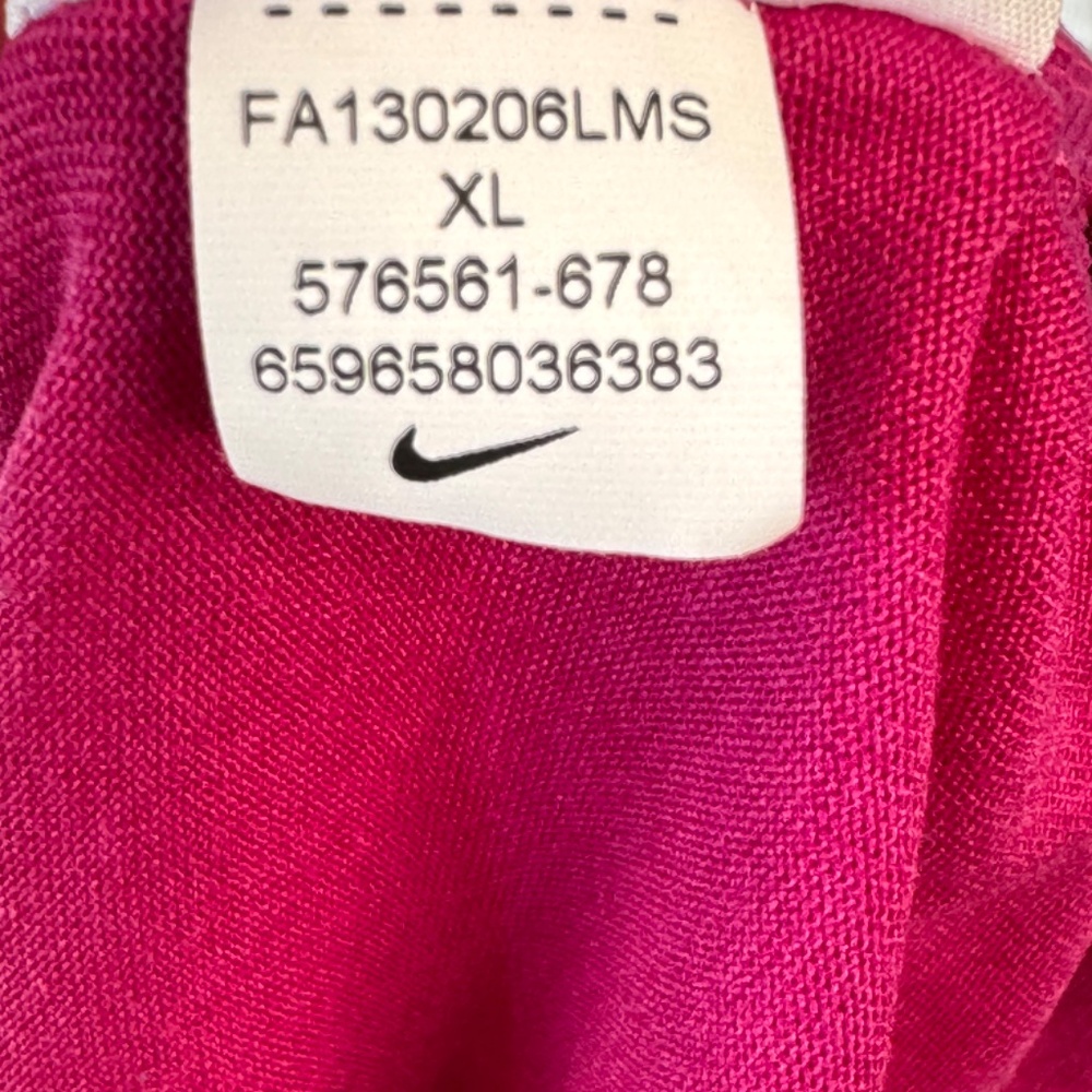 Nike Dri Fit Womens Burgundy Sports Athletic Workout SS Ruch Shirt Top Sz. XL - Picture 16 of 16